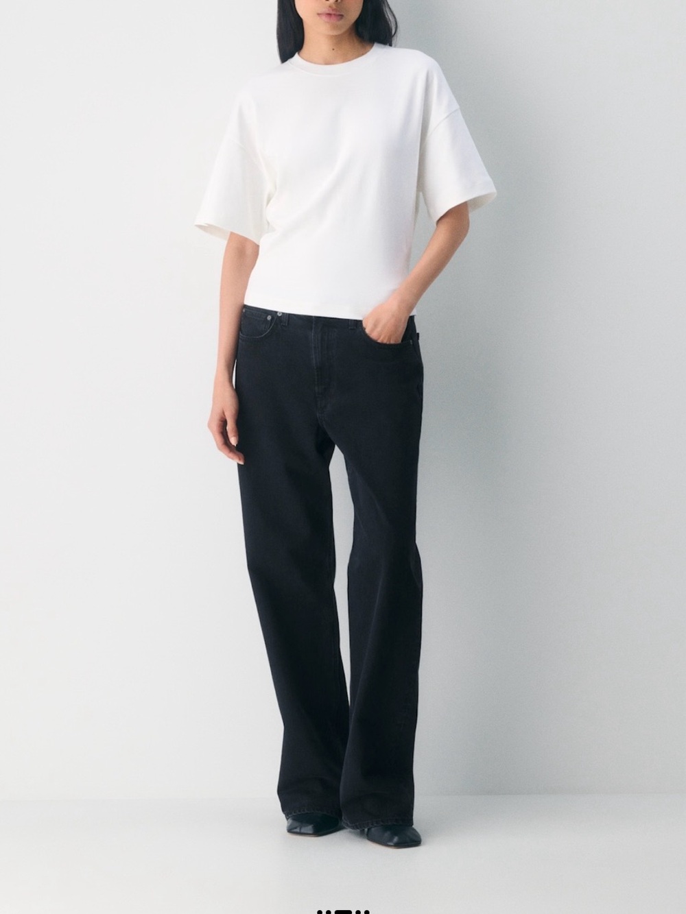 Interlock White Cotton T-Shirt